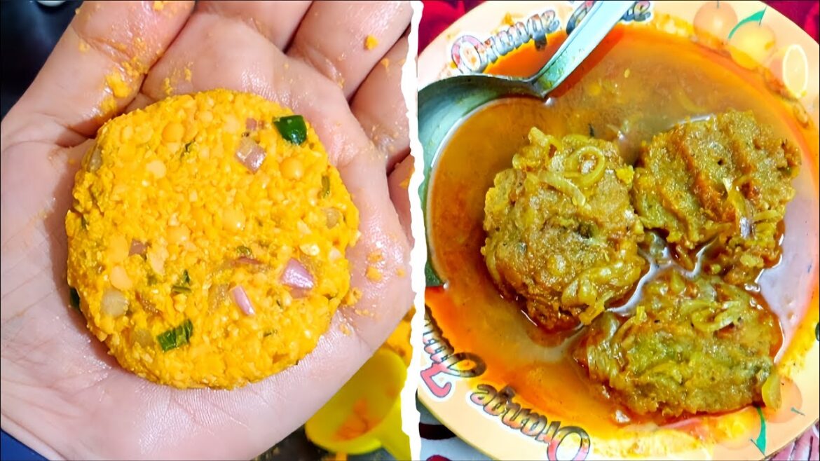 Unique Curry Recipe with Lentil Patties & Raw Banana Fry