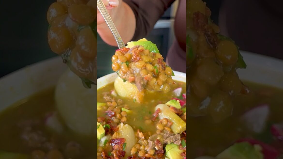 Lentil Soup Lentejas en su Jugo #shorts