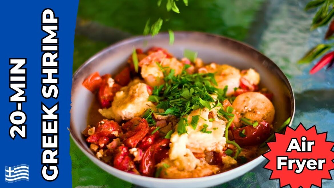 Air Fryer Greek Shrimp with Feta & Tomato (Easy 20-Min Recipe)