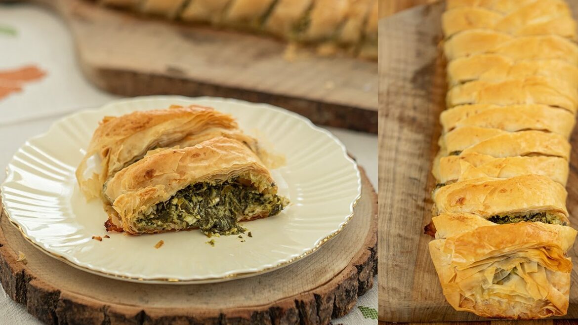 The Easy Holiday Appetizer Everyone Asks Me For  | Greek Spanakopita Phyllo Braid