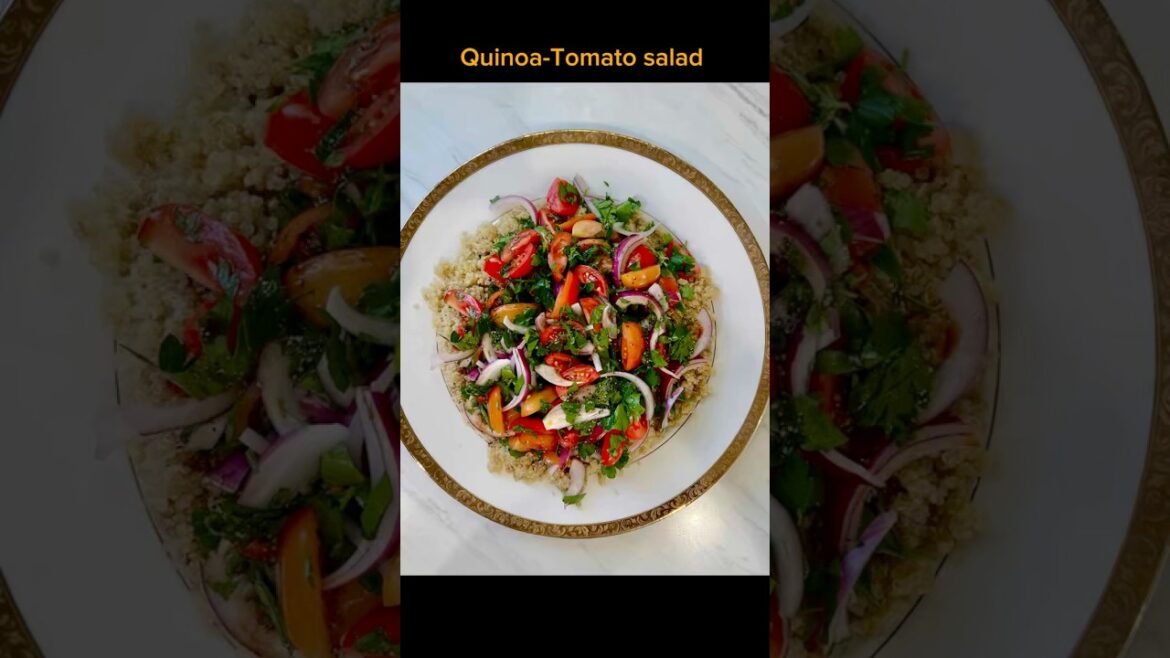 You’re going to love this quinoa and tomatoes salad.
