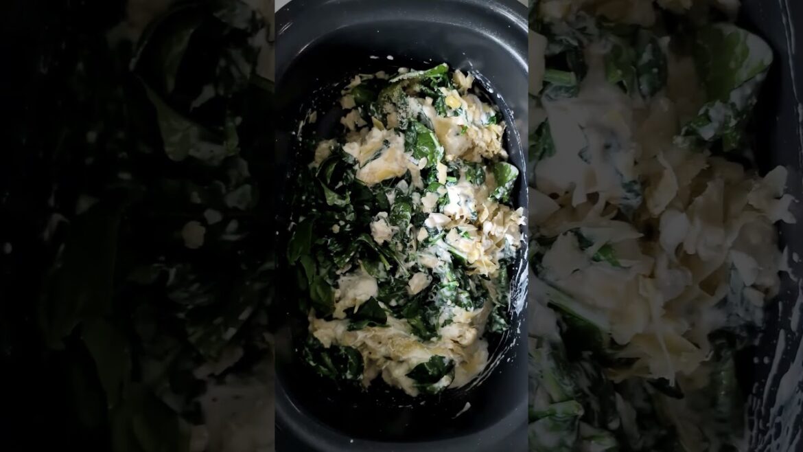 CROCKTOBER DAY 26: Crockpot Spinach Artichoke Dip #shorts #recipe #diprecipe CROCKTOBER DAY 26: Crockpot Spinach Artichoke Dip #shorts #recipe #diprecipe