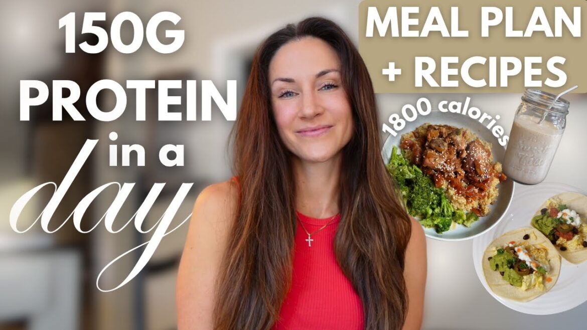 150g of Protein a Day | Realistic Meal Plan & Recipes (As a Busy Mom of 4!) 150g of Protein a Day | Realistic Meal Plan & Recipes (As a Busy Mom of 4!)