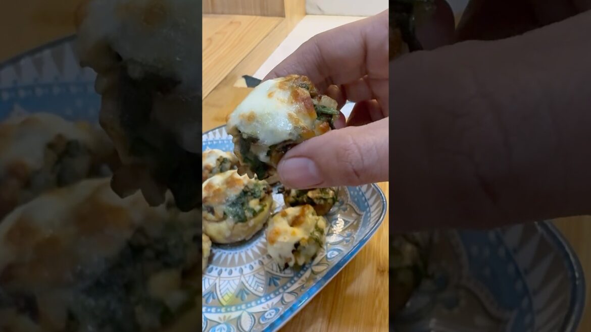 No-Oil Cheesy Stuffed Mushrooms in Air Fryer | Stuffed Mushrooms recipe #healthyanddesiflavour#short No-Oil Cheesy Stuffed Mushrooms in Air Fryer | Stuffed Mushrooms recipe #healthyanddesiflavour#short