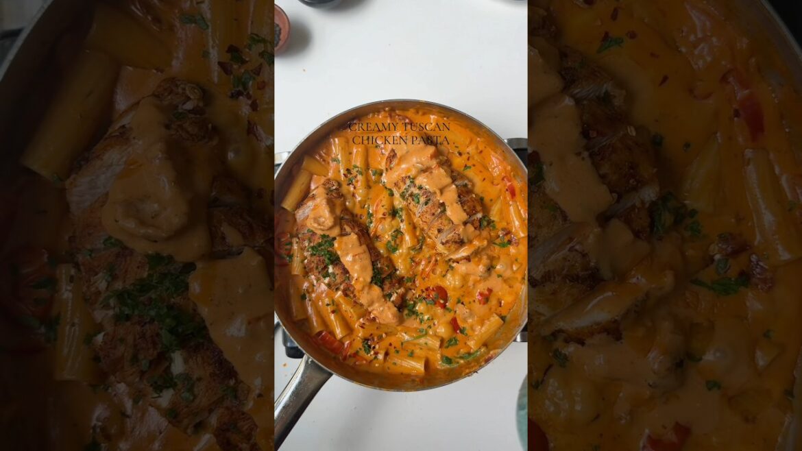 Creamy tuscan chicken pasta