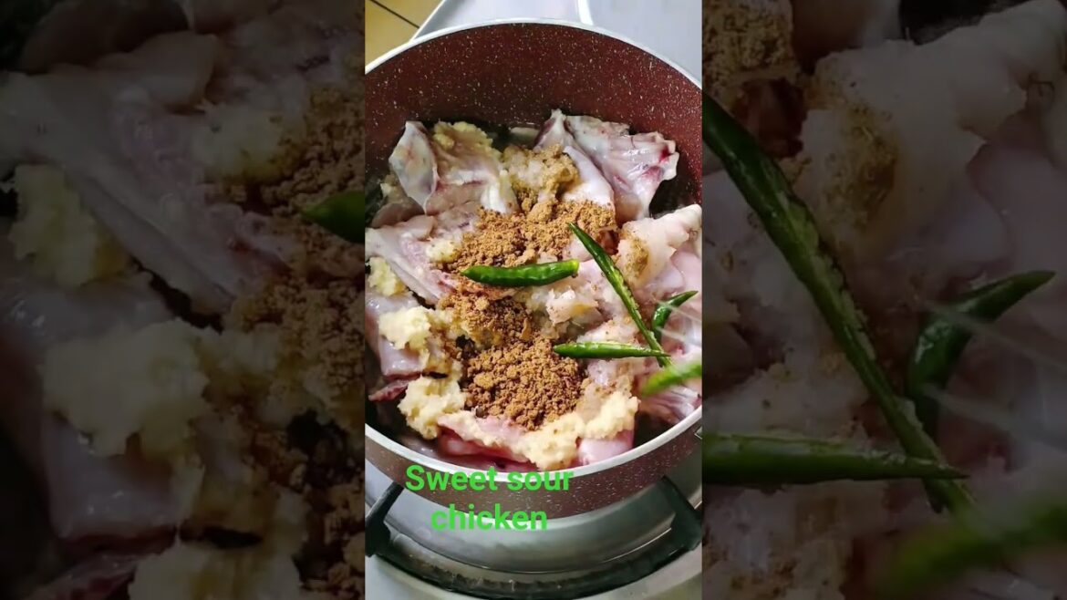 sweet sour chicken,,,,,,#cooking #trending #chicken #recipe