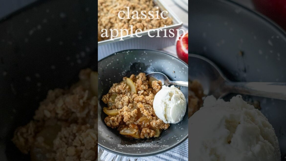 I’ve been making this classic apple crisp with oats for years! It’s always a winner!
