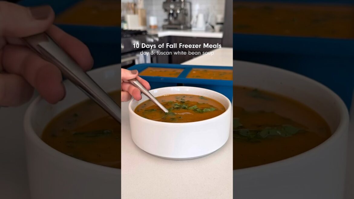 Tuscan white bean soup #recipe #antiinflammatory #healthymealprep