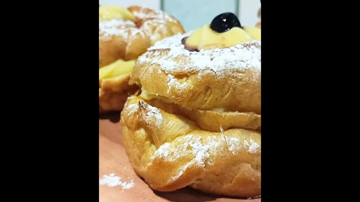 Zeppole al forno #dolci #zeppole #food #italianfood #cooking #recipe