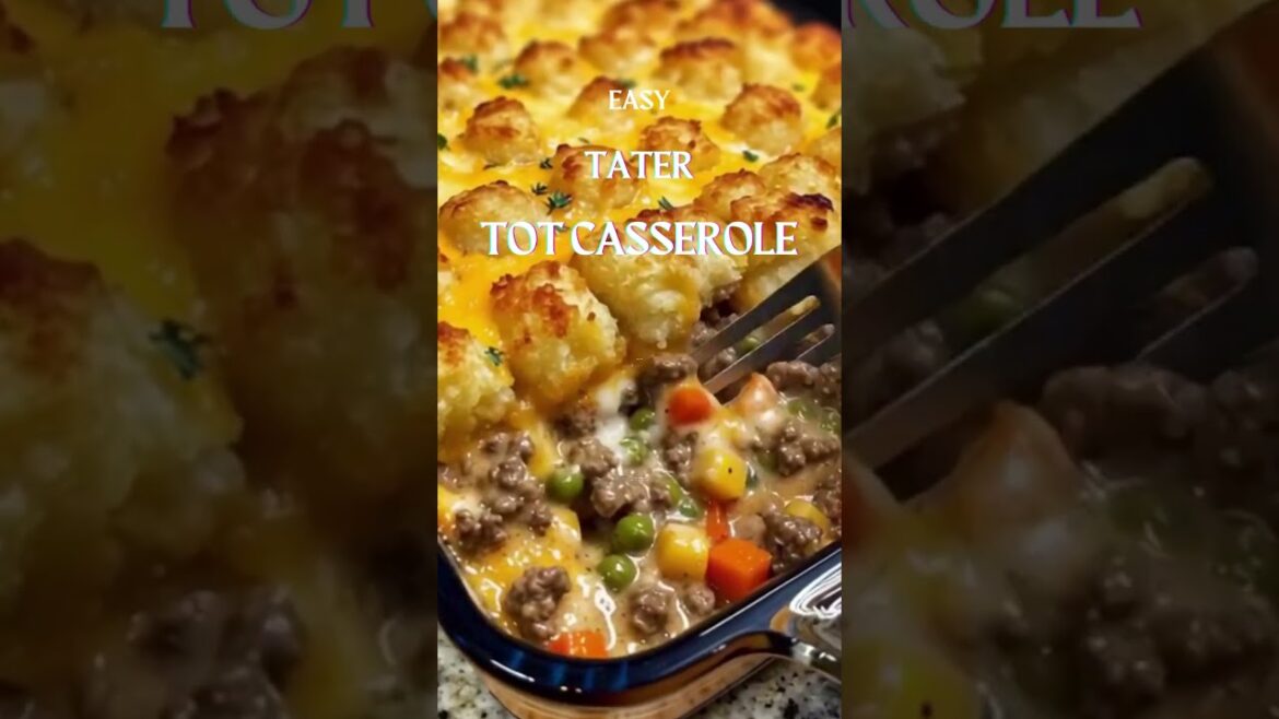 Tater Tot Casserole    #viral  #foodie  #shortsfeed #foryou