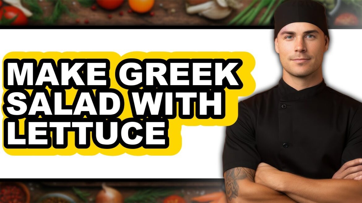 How To Make Greek Salad With Lettuce (The Only Way)
