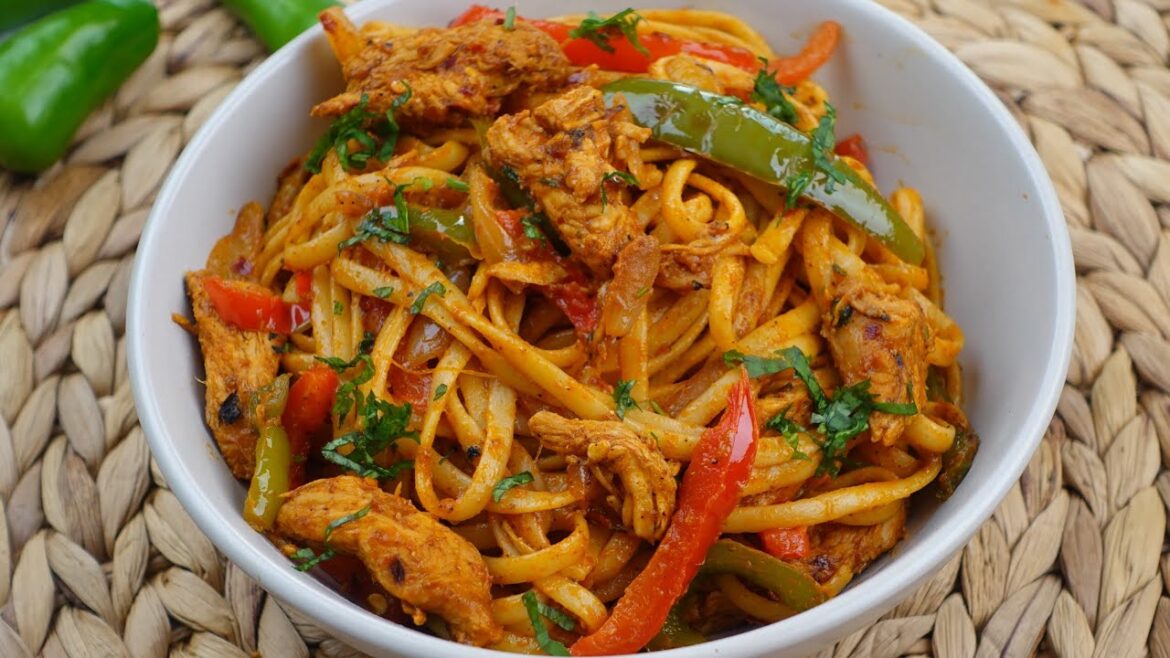Chicken Fajita Spaghetti Recipe By Recipes Of The World