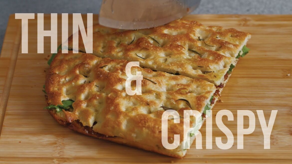 The Best Thin and Crispy No Knead Focaccia Bread Recipe | Quick Homemade Italian Sandwich The Best Thin and Crispy No Knead Focaccia Bread Recipe | Quick Homemade Italian Sandwich