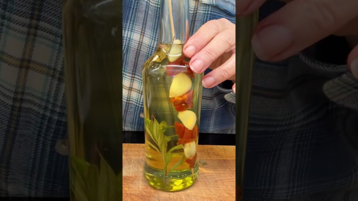 Charming DIY Infused Oil | Handmade Christmas Gift Idea  #HandmadeGifts FrugalGiftIdeas