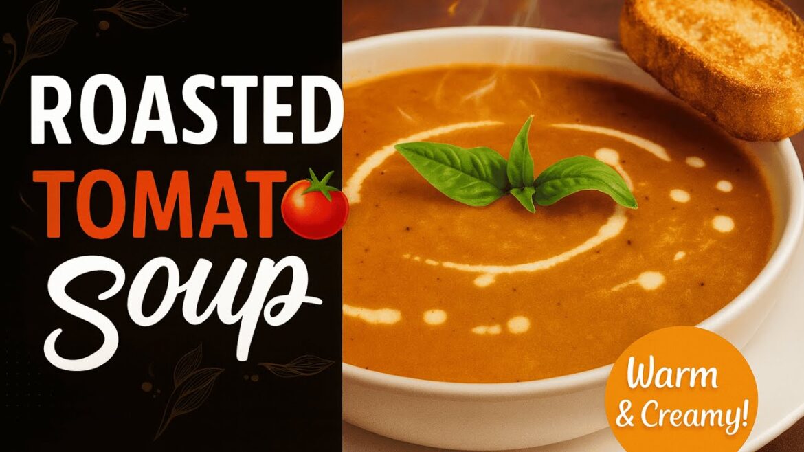 I MADE The CREAMIEST ROASTED TOMATO SOUP