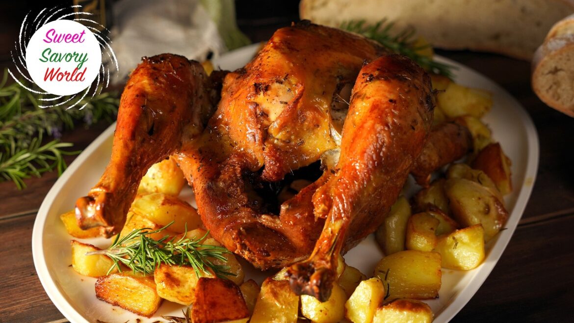 Whole Roasted Chicken and Potatoes Italian-Style | The Perfect Holiday Dinner Whole Roasted Chicken and Potatoes Italian-Style | The Perfect Holiday Dinner