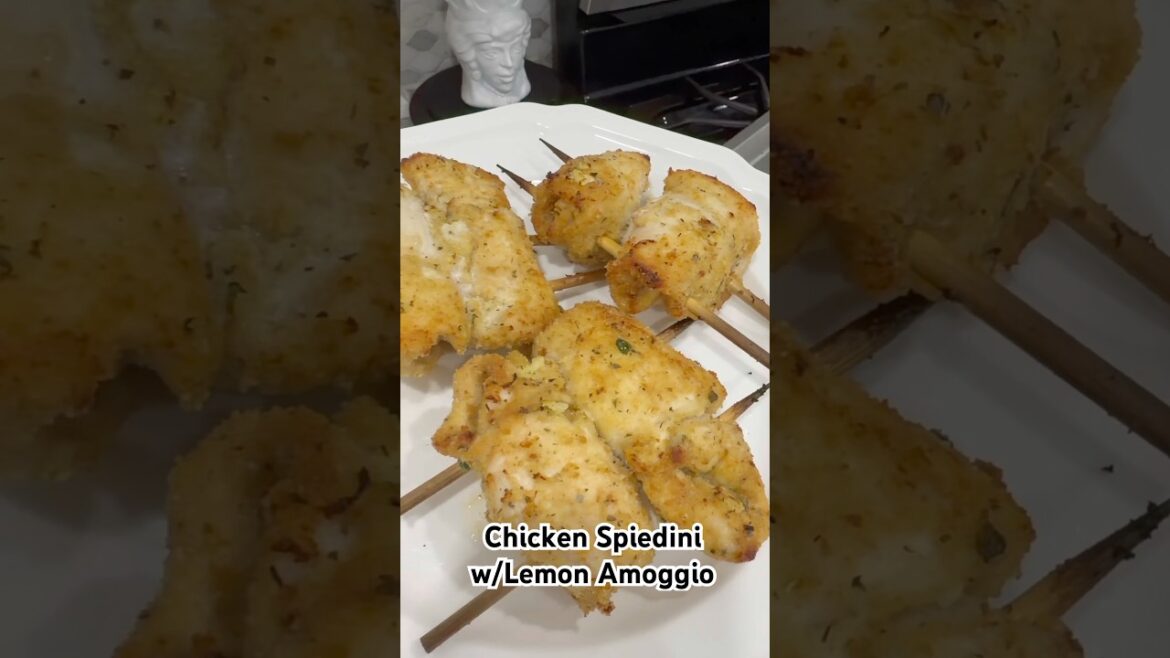 Chicken Spiedini w/Lemon Amoggio