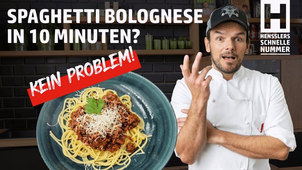 Schnelles Spaghetti Bolognese in 10 Minuten Rezept von Steffen Henssler