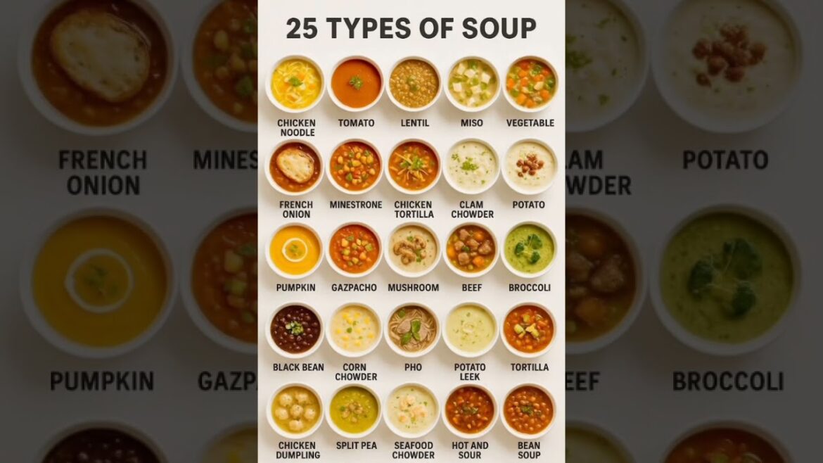 25 Types of Soup You Must Try โ From Comfort to Gourmet#SoupLovers #GlobalSoups #ComfortInABowl 25 Types of Soup You Must Try โ From Comfort to Gourmet#SoupLovers #GlobalSoups #ComfortInABowl