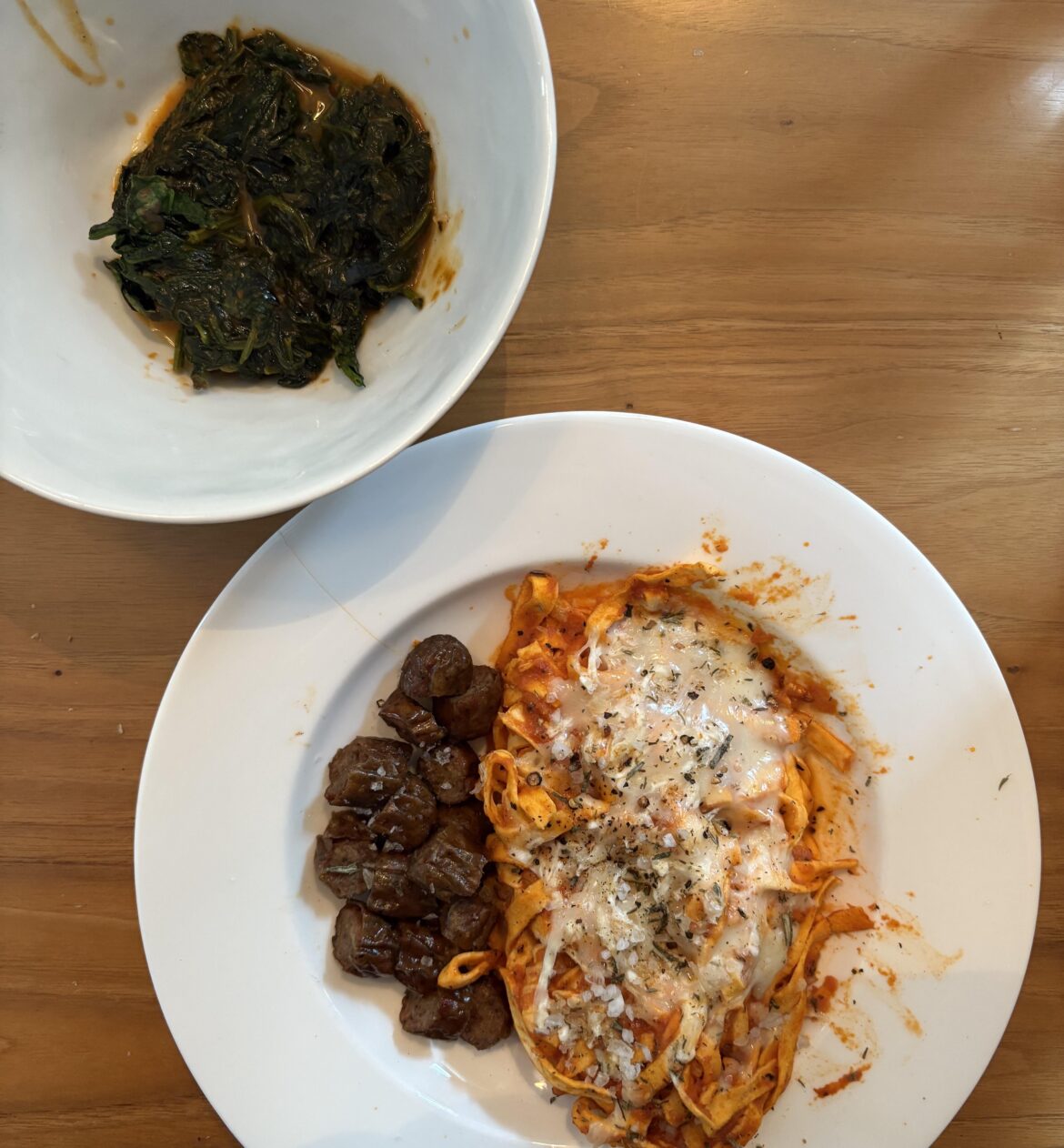 High volume dinner! 55g of protein and 470 cals