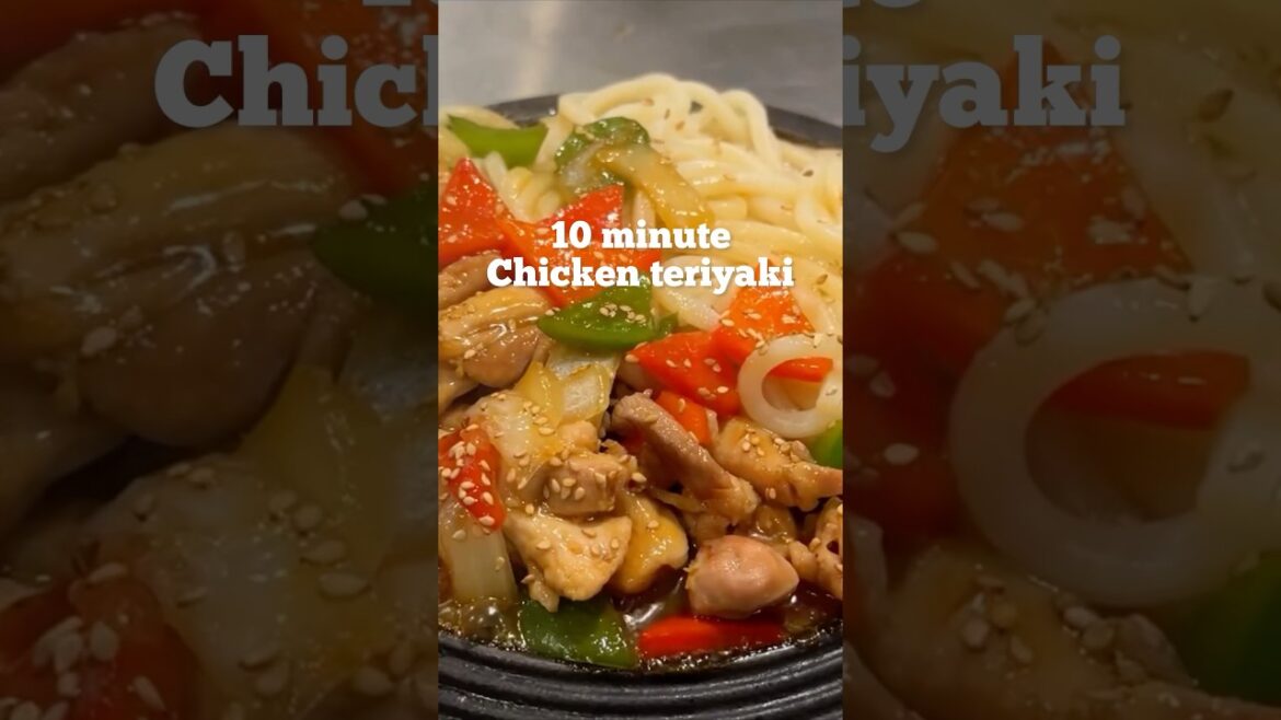 Quick and Easy 10 Minute Chicken Teriyaki! #chicken #easyrecipe #udon #teriyaki #food