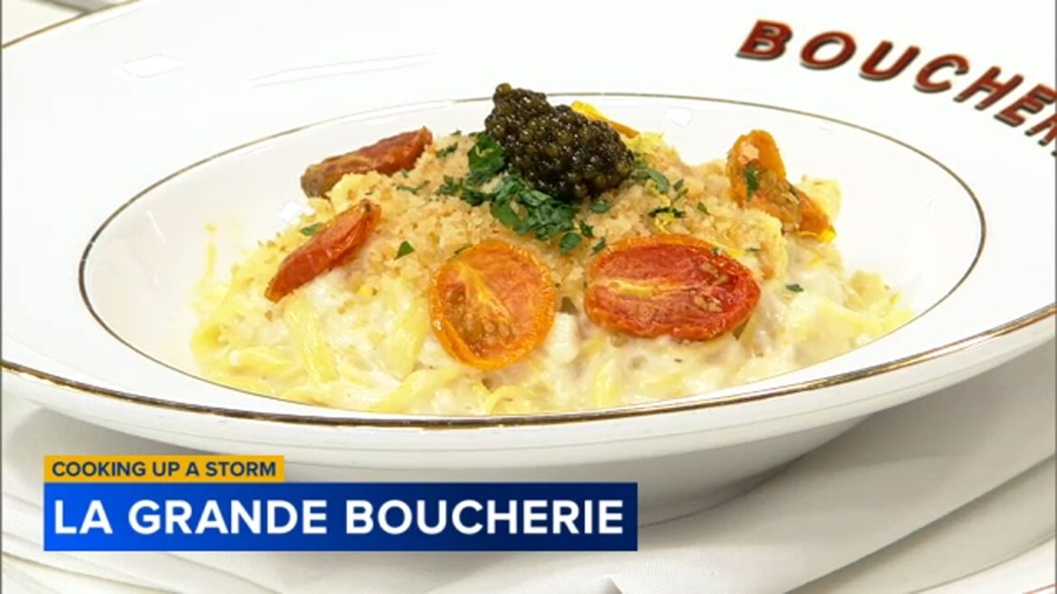 Chef Michael Taus from La Grande Boucherie in River North, Chicago shares crab spaghetti recipe on Cooking up a Storm