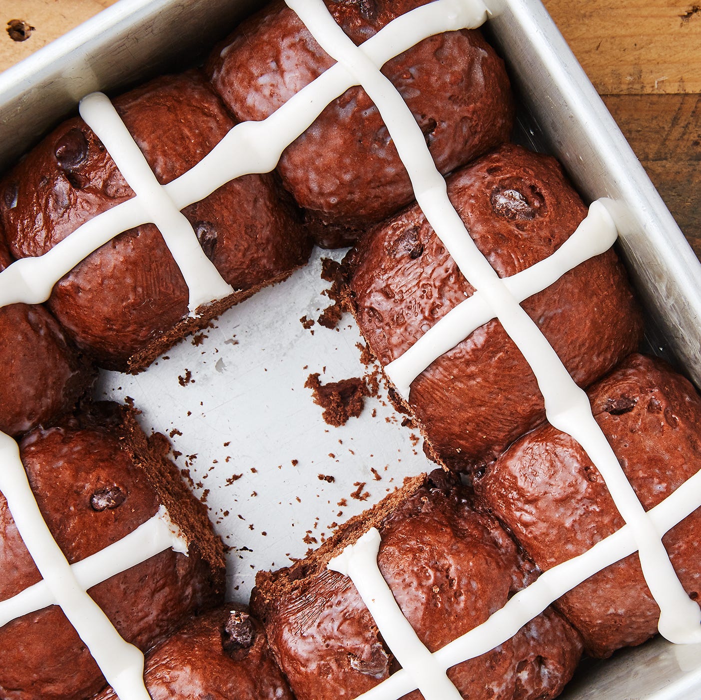 chocolate hot cross buns chocolate hot cross buns