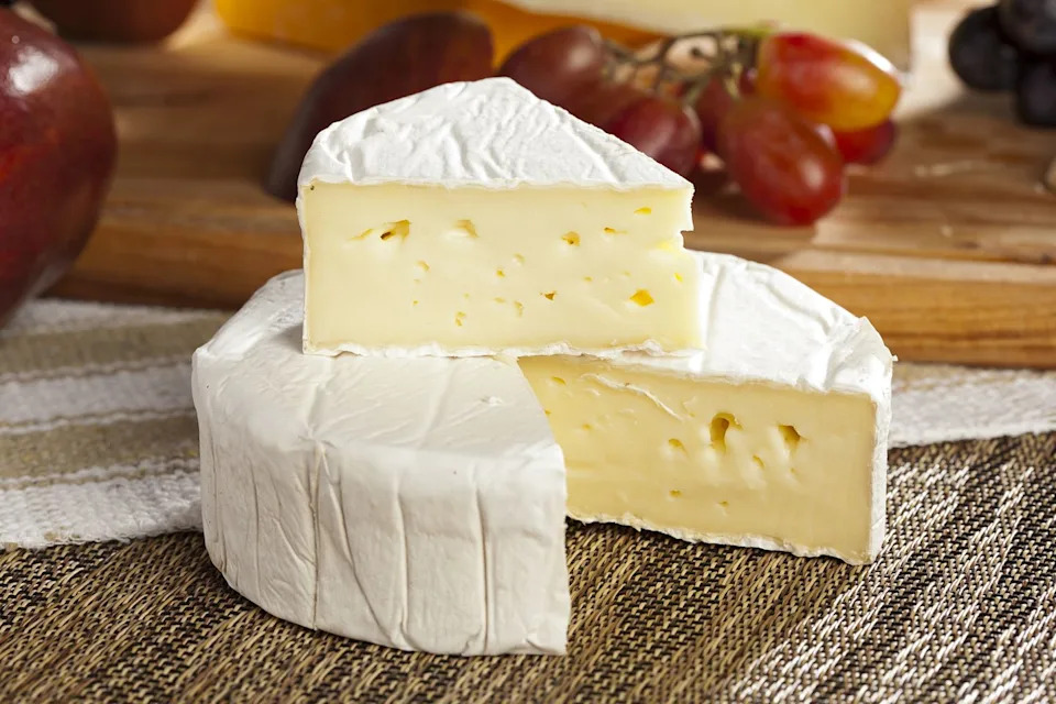 fresh organic white brie cheese