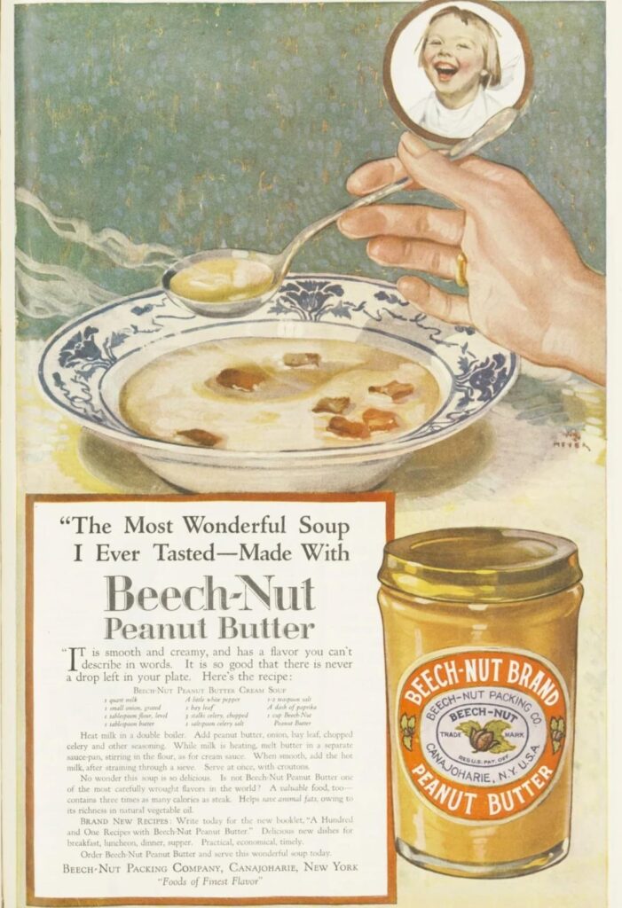 Peanut butter soup Recipes C1920.