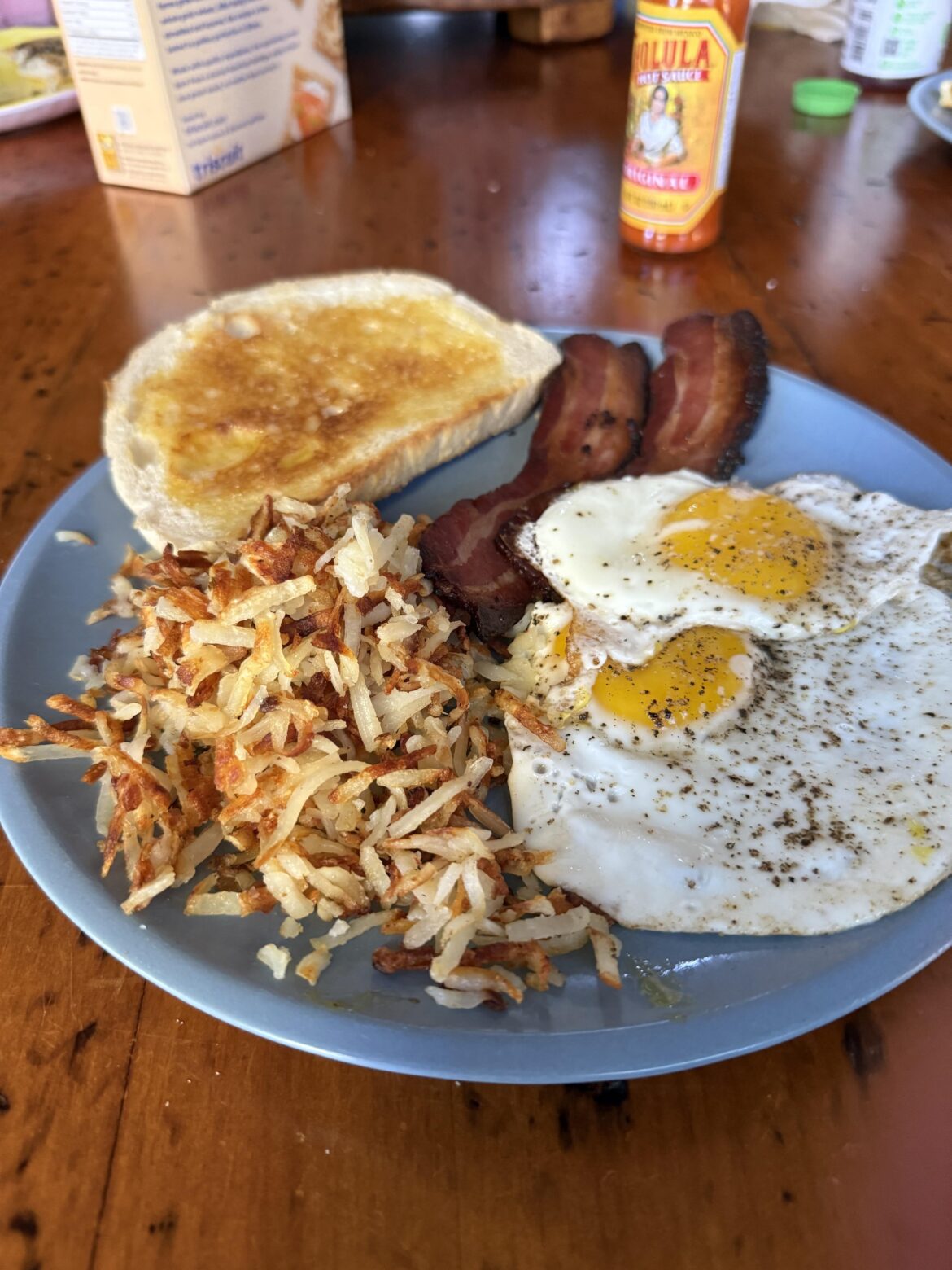 I should have made a side of eggs to go with my breakfast.