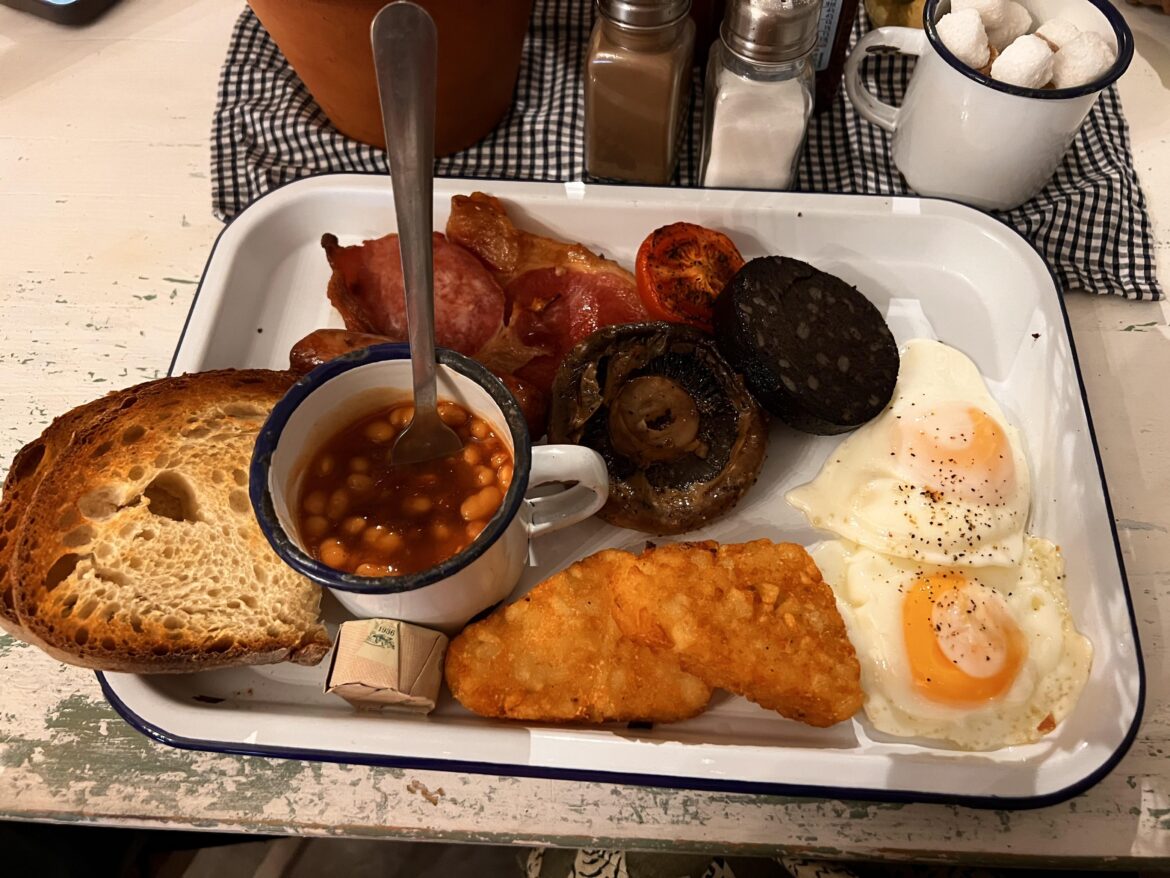 The Ring Feeder, Devon — Full English large breakfast, “The Bull”