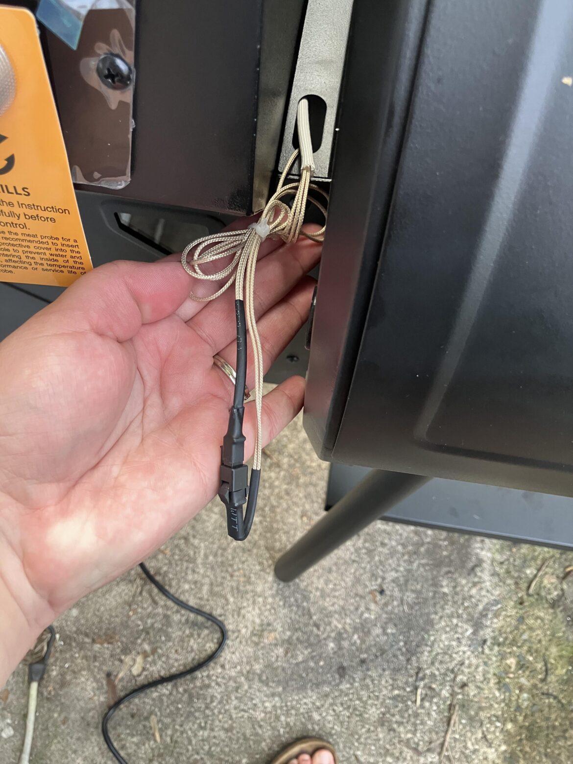 Fresh assembly, Should this wiring be pushed back inside the hole? Fresh assembly, Should this wiring be pushed back inside the hole?