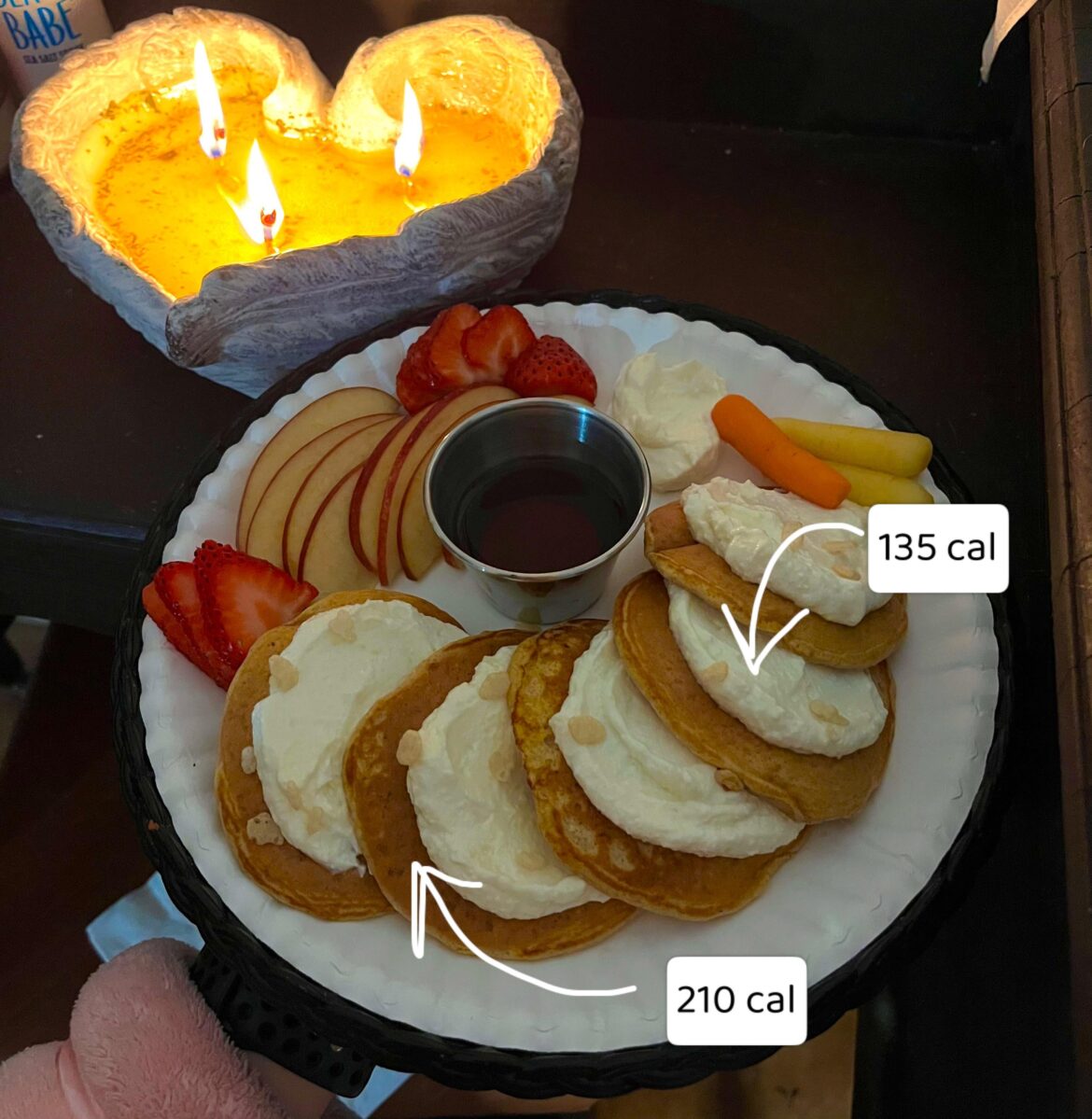 Carrot Cake Cream Cheese Pancakes 🧡 Carrot Cake Cream Cheese Pancakes 🧡