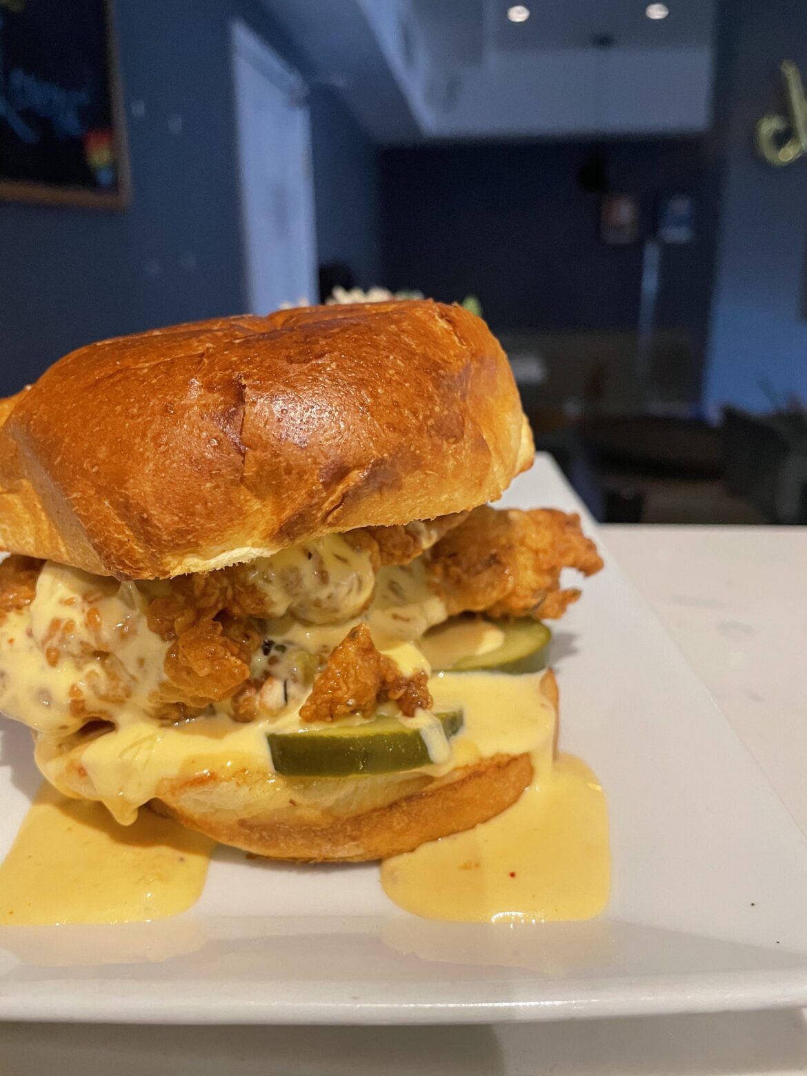 How about some kimchi cheese sauce on your chicken sandwich?