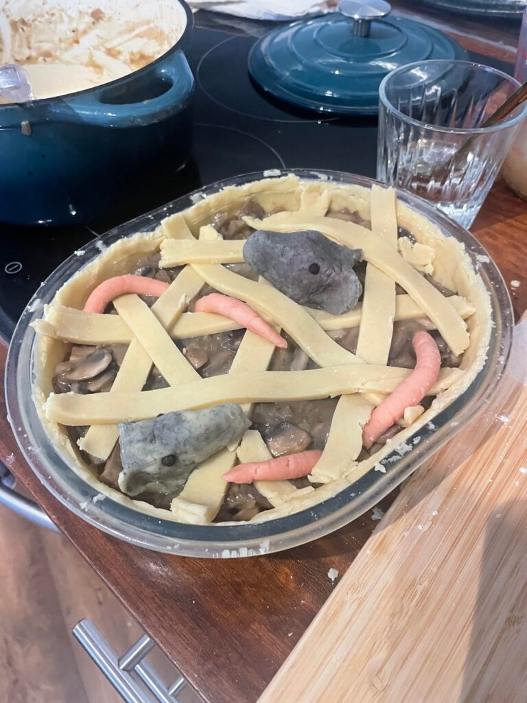 I did it! I have crafted the world’s least-appetising pie