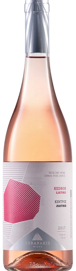WALK ON THE WILD SIDE Domaine Lyrarakis, Liatiko Kedros 2019 Rosé (13%) hic-winemerchants.com, £16.95. A delicious darker rosé from Crete that tastes somewhere like a strawberry spliced with a peach. This is textural and lively with a bit of richness and plenty of moreish bite. Accomplished winemaking and a real treat for wine fans.