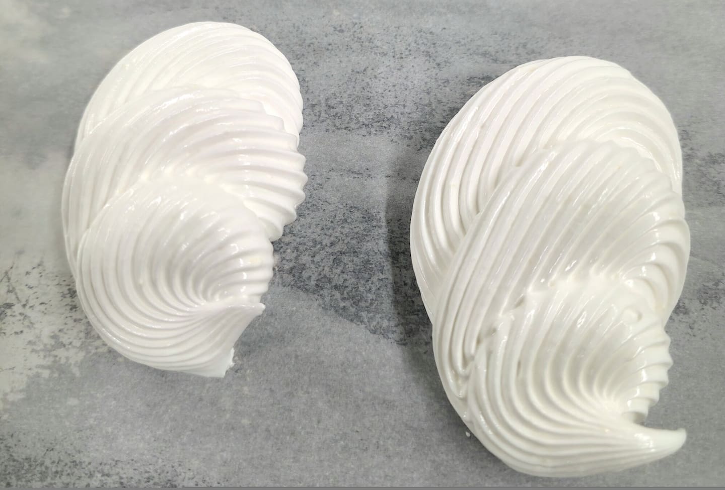 The meringue is made from pasteurised egg whites and fondant, doesn't require hot sugar syrups or bain-marie set-ups, and takes less than five minutes. Photo / Supplied