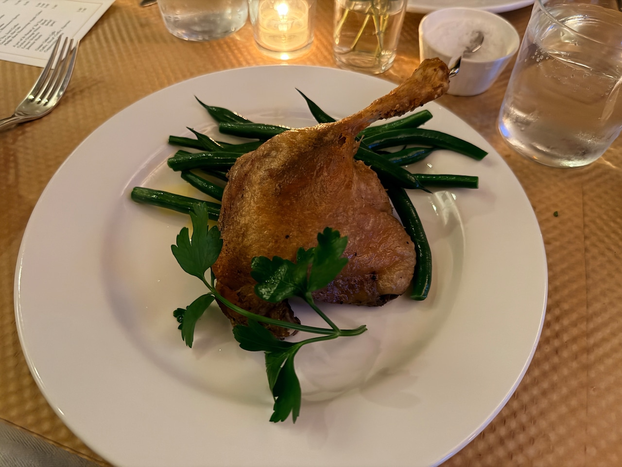 Duck confit at Canal House Station in Milford, NJ