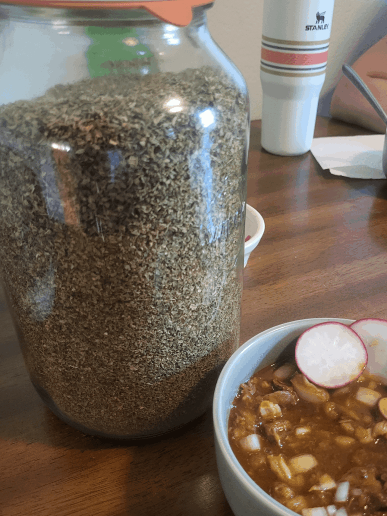 My lady asked...Do we have Mexican Oregano for the pozole?