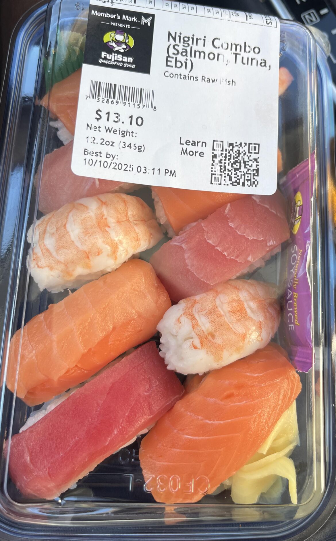 Sam’s club nigiri is great for the price