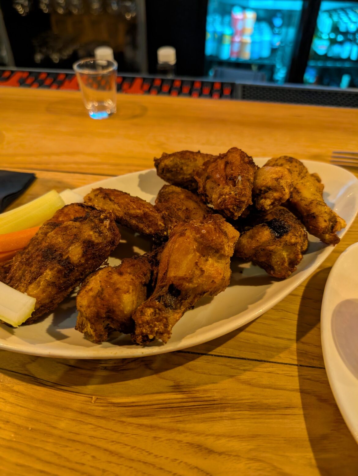 Some meaty, well done wings.