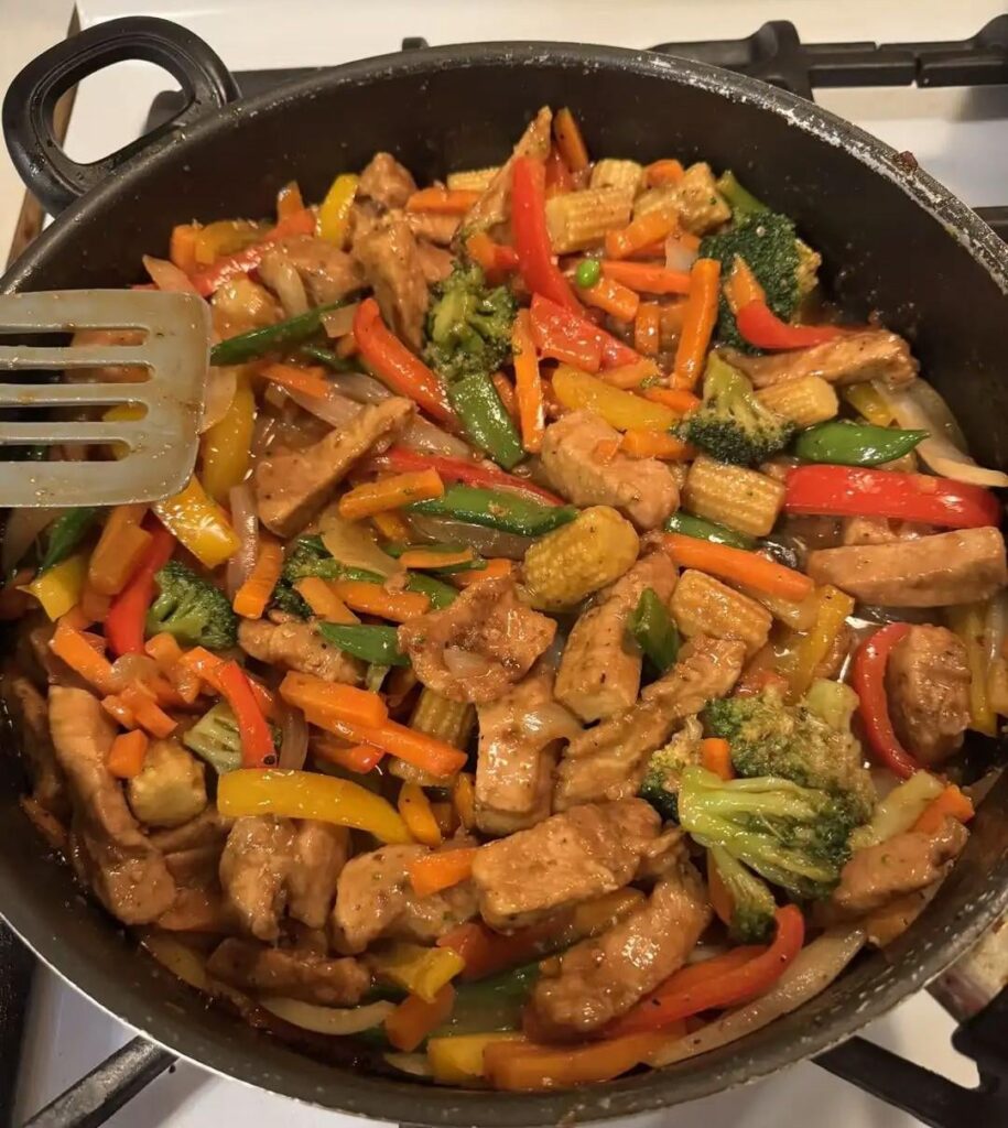 This Pork and Vegetable Stir Fry feels like home, rich and flavorful, the kind of dish you always want to eat again. RECIPE BELOW