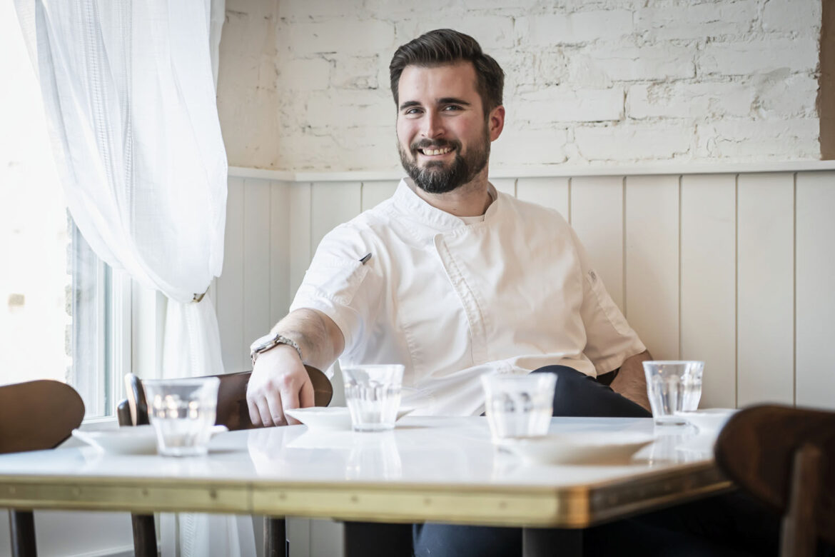 Chef Jeremiah Langhorne at Petite Cerise (Courtesy Scott Suchman)