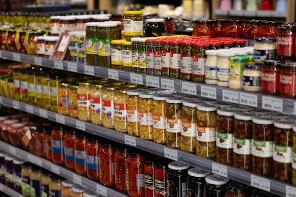 Melosi’s head-spinning shelves of imported deli goods.