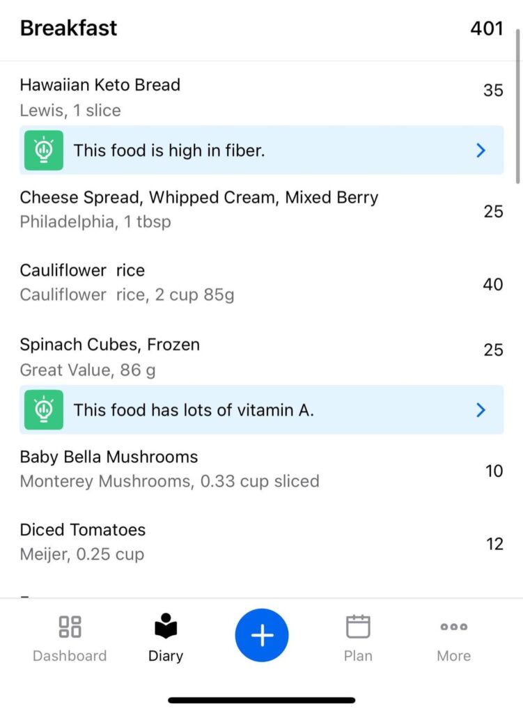 High volume high protein breakfast skillet