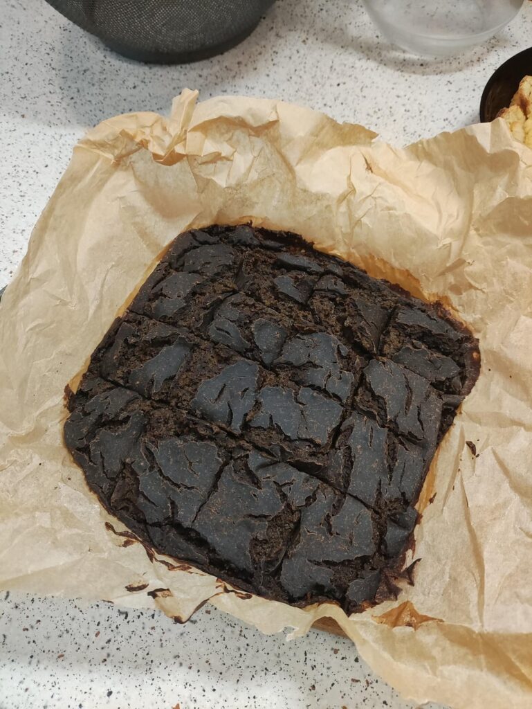 19 Calorie brownies using egg yolks