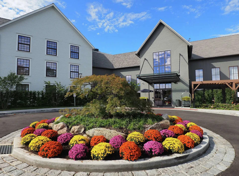 An exterior view of the Delamar Westport is held with fashion designer Christian Siriano in Westport, Conn., on Wednesday October 8, 2025. (Christian Abraham/Hearst Connecticut Media)