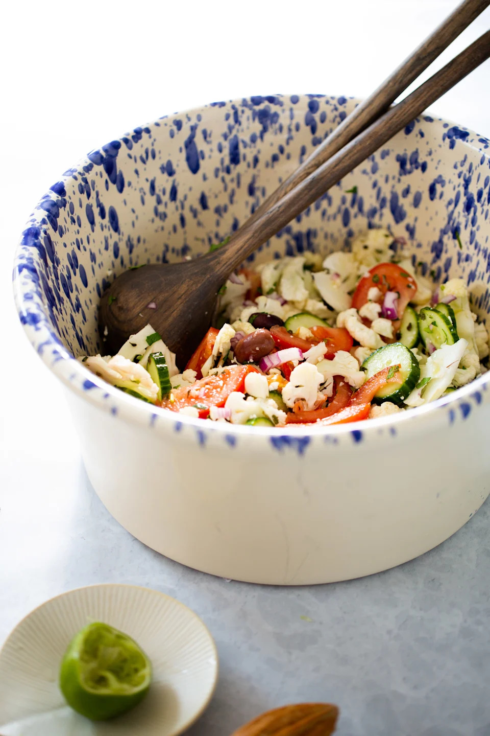 Mediterranean cauliflower salad