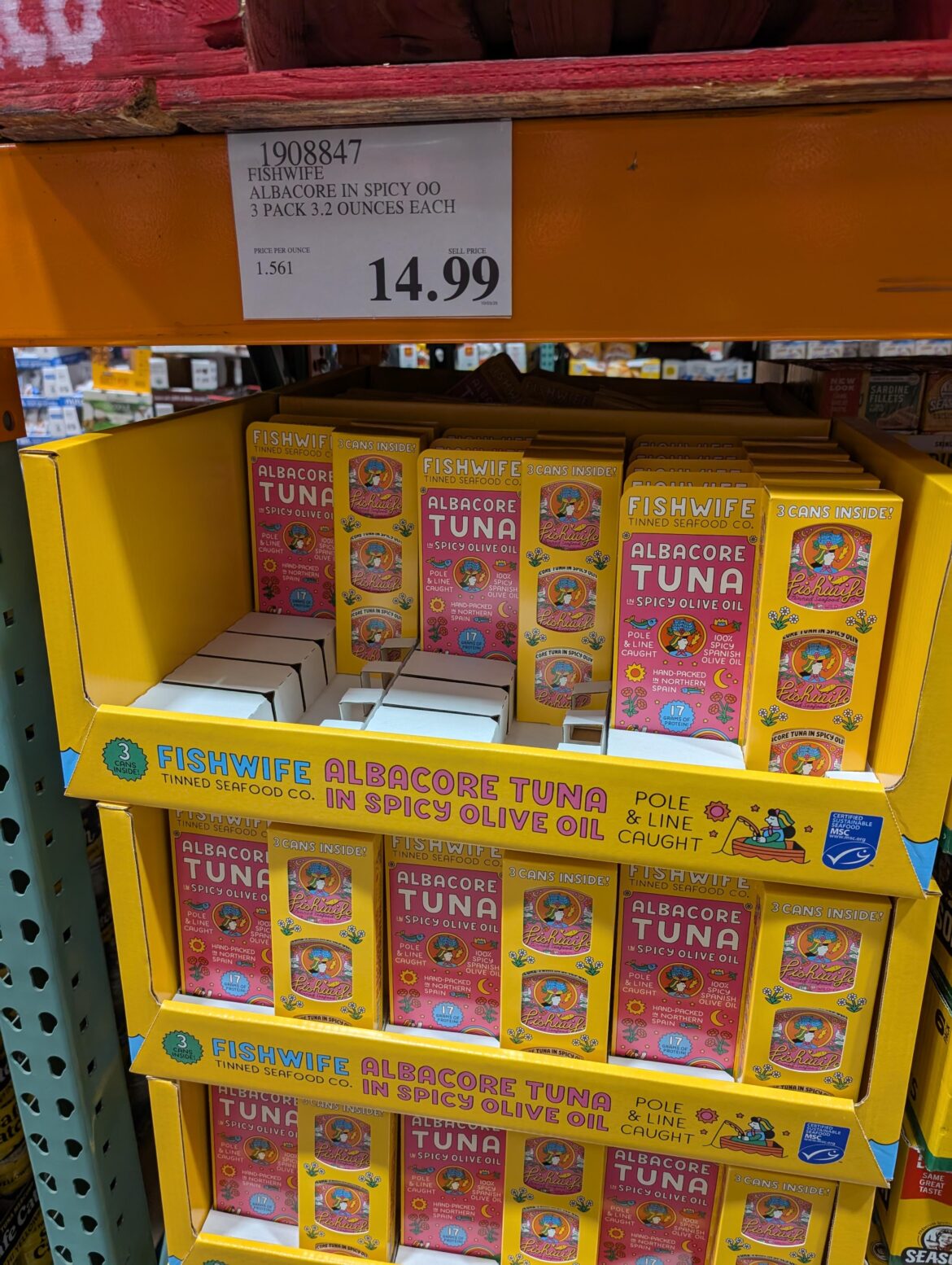 Not sardines but they had this for the first time at Costco near me.