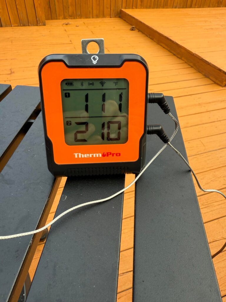 Grill thermometer vs probe temperature Grill thermometer vs probe temperature